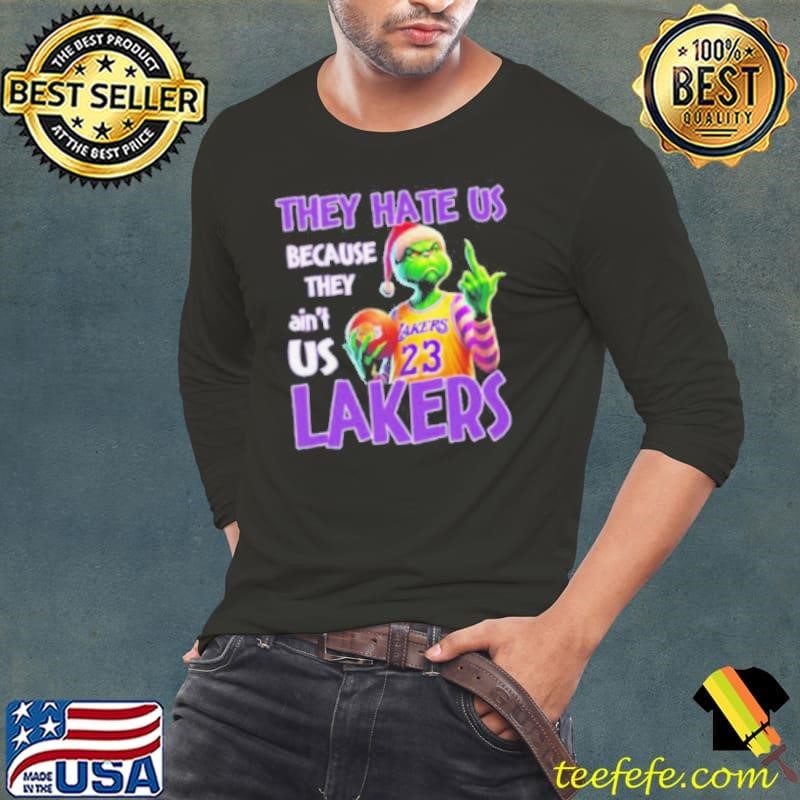 They Hate Us Because They Ain’t Us Grinch X Los Angeles Lakers Christmas Shirt