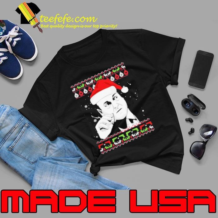 Tony Soprano smoking Christmas ugly Unisex
