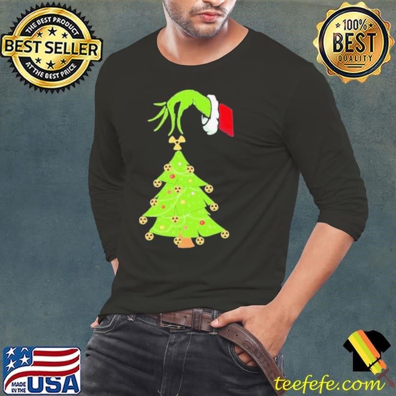 Top Christmastree Merry Xmas Grinch shirt