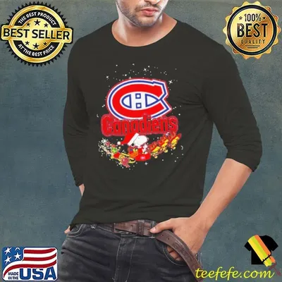 Top Montreal Canadiens Snoopy Christmas shirt