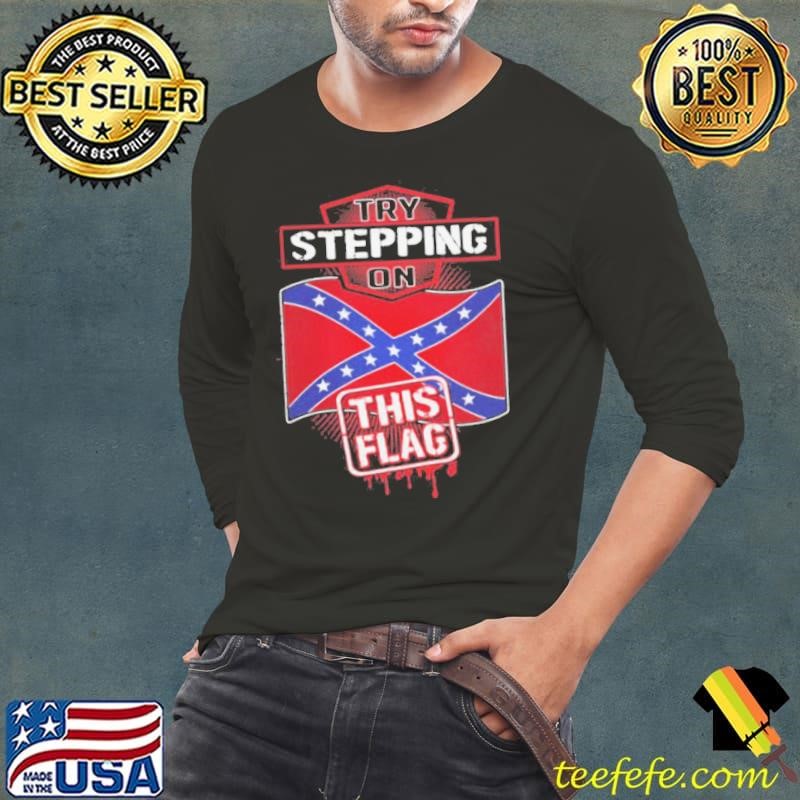 Try Stepping On United Kingdom Flag Long Sleeve Tee