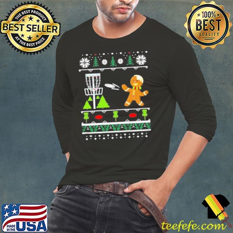 Ugly Disc Golf Christmas Sweater Gingerbread Man shirt