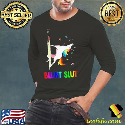 Unicorn Blunt Slut Smoking shirt