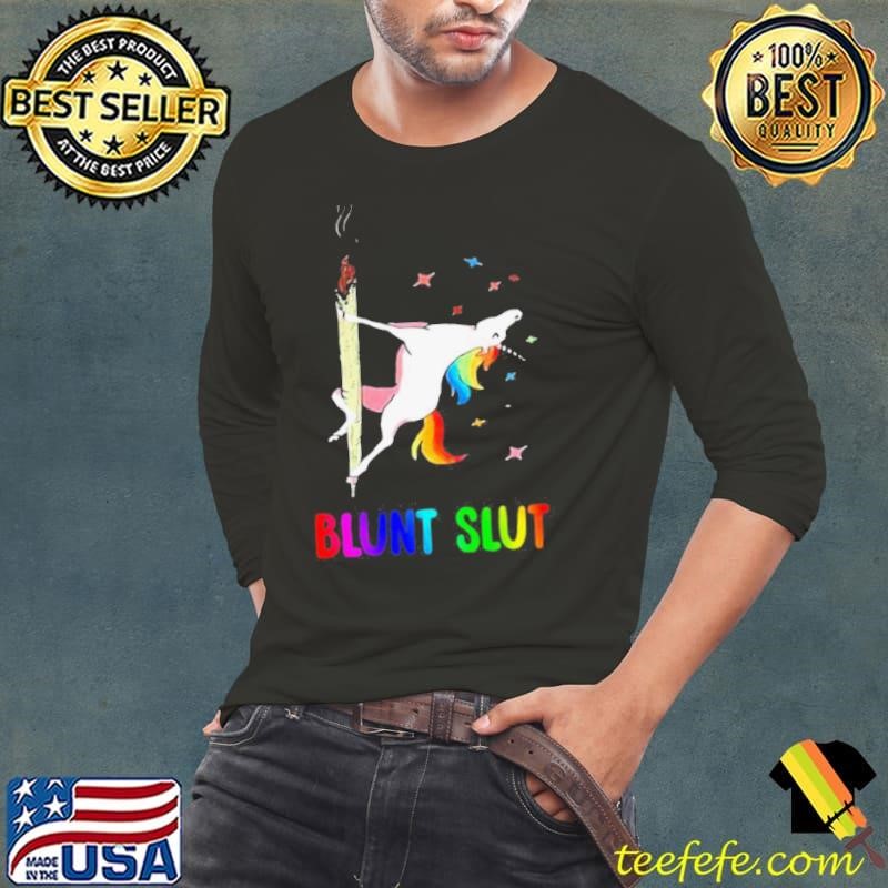 Unicorn Blunt Slut Smoking shirt