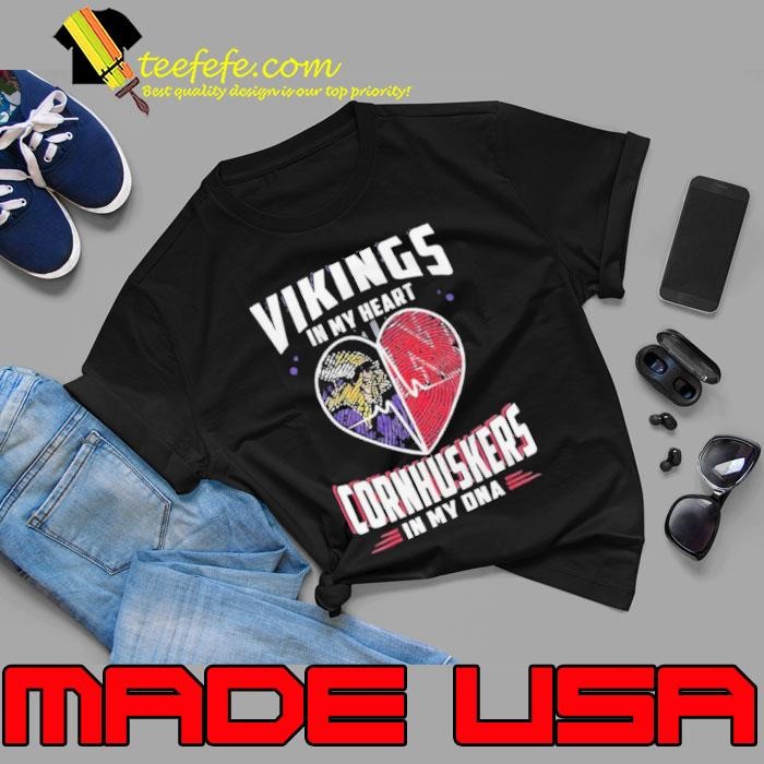 Vikings In My Heart Cornhuskers In My DNA Unisex