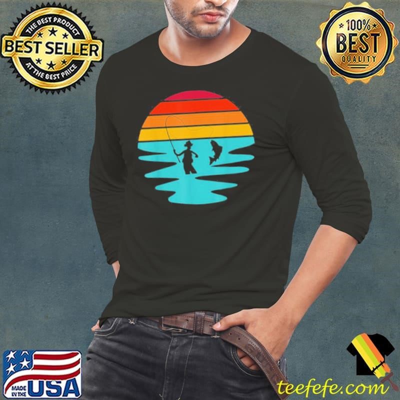 Vintage Sunset Artificial Nymph Fly Fishing shirt