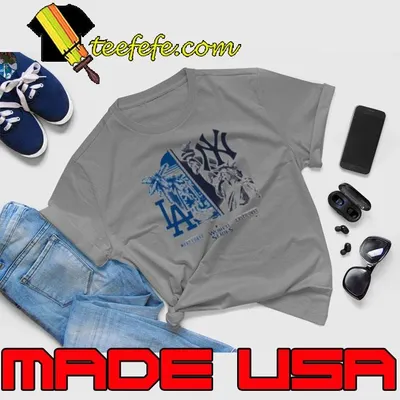 West Coast Los Angeles Dodgers vs. East Coast New York Yankees '47 Ash 2024 World Series Shirt
