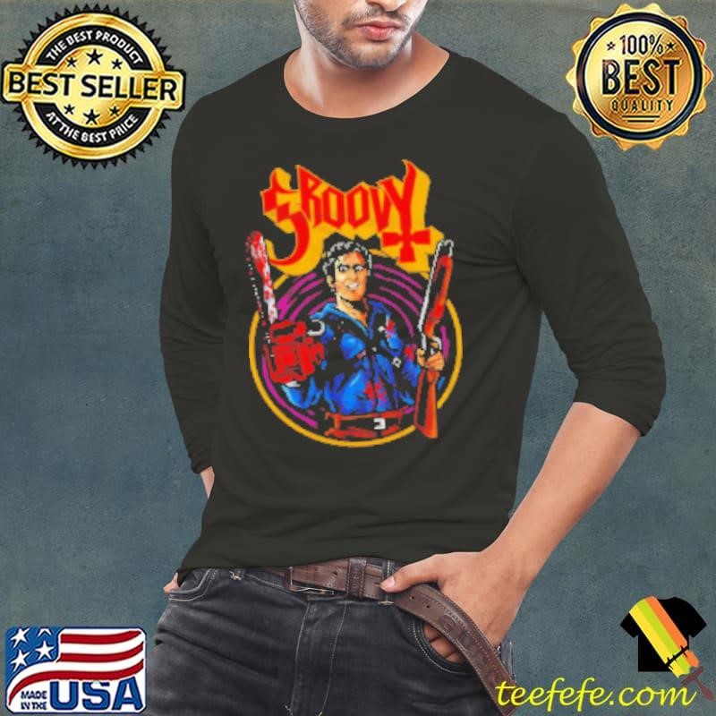 Williams the Evil Dead movies X Ghost Groovy Metal Halloween Shirt