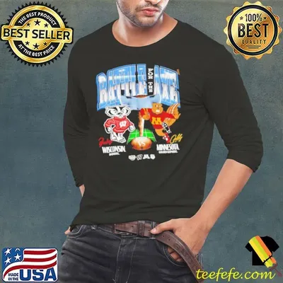 Wisconsin vs Minnesota Rivalry Dueling Ncaa mascot shirtt