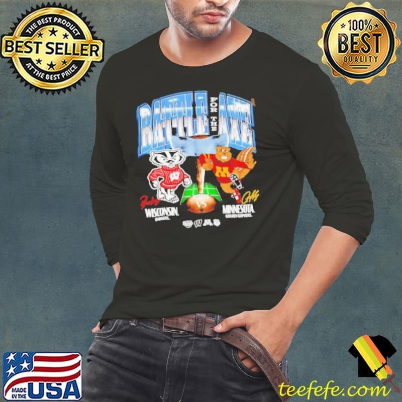 Wisconsin vs Minnesota Rivalry Dueling Ncaa mascot shirtt