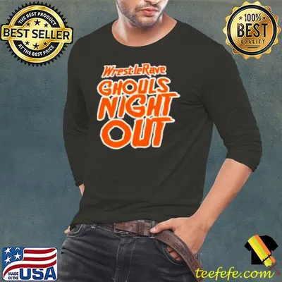 Wrestlerave Ghouls Night Out Halloween Logo Shirt