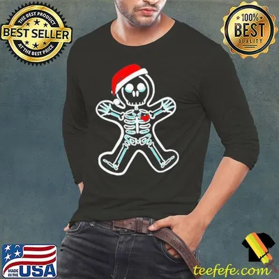 Xray Gingerbread Santa Christmas shirt