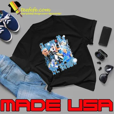 Amon Ra St. Brown Black Detroit Lions Notorious Player Shirt
