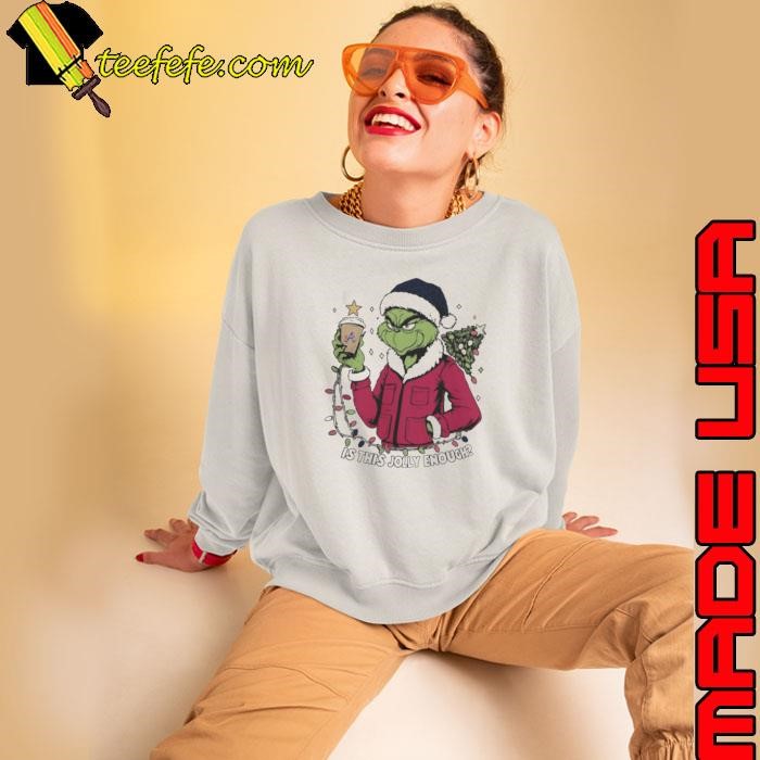Atlanta Braves x Santa Grinch Is This Jolly Enough Merry Christmas Sweatshirt