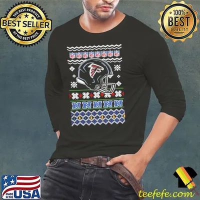 Atlanta Falcons NFL football Christmas helmet shirt