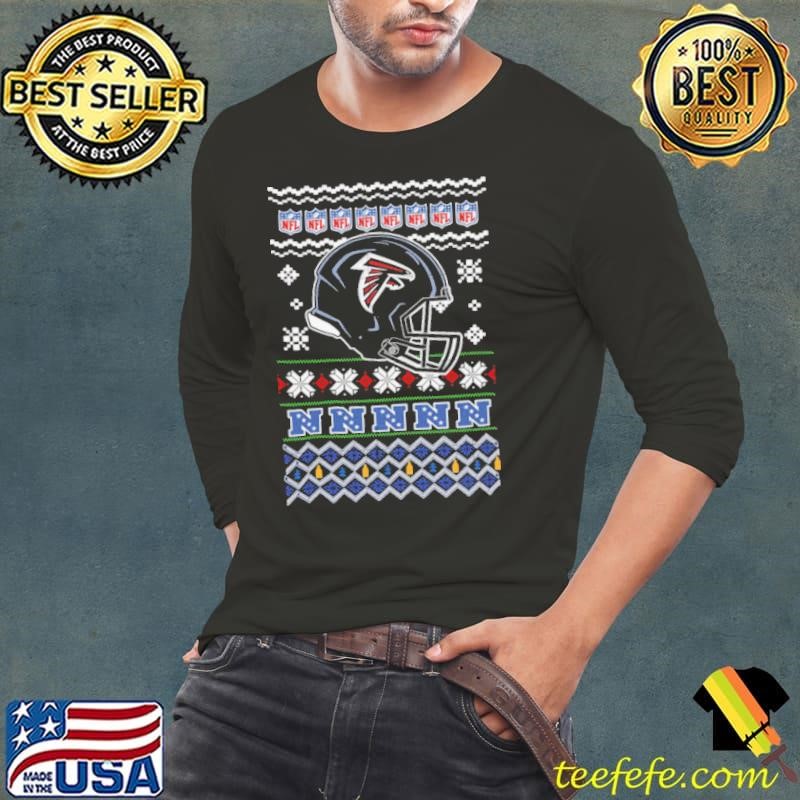 Atlanta Falcons NFL football Christmas helmet shirt