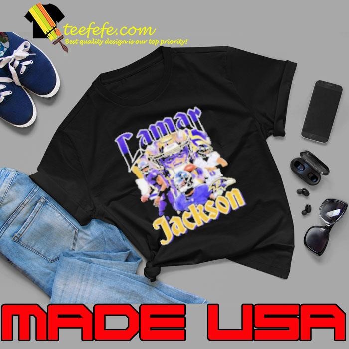 Baltimore Ravens Lamar Jackson Notorious Player Shirts Unisex