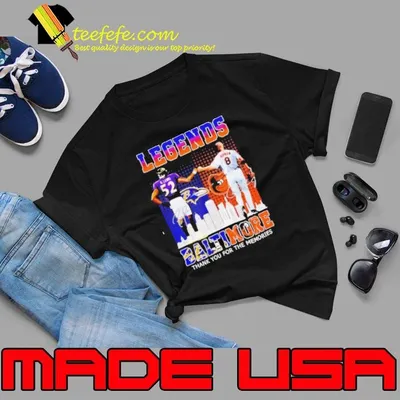 Baltimore Ravens and Baltimore Orioles legends Lewis and Ripken Signature shirt