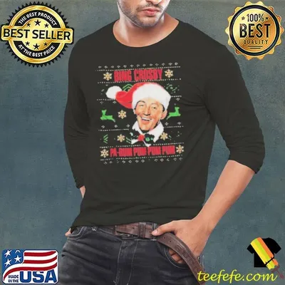 Bing Crosby Pa Rum Pum Pum Pum Ugly Christmas shirts