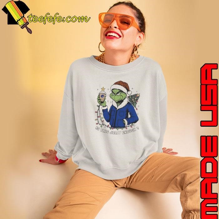Boise State Broncos x Santa Grinch Is This Jolly Enough Merry Christmas Sweatshirt