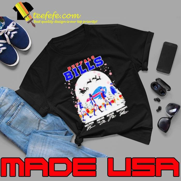 Buffalo Bills team players walk in snow Christmas Unisex