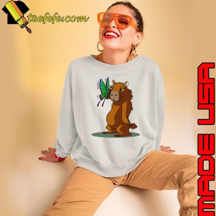 CAPYBARA and BUTTERFLY Sweatshirt
