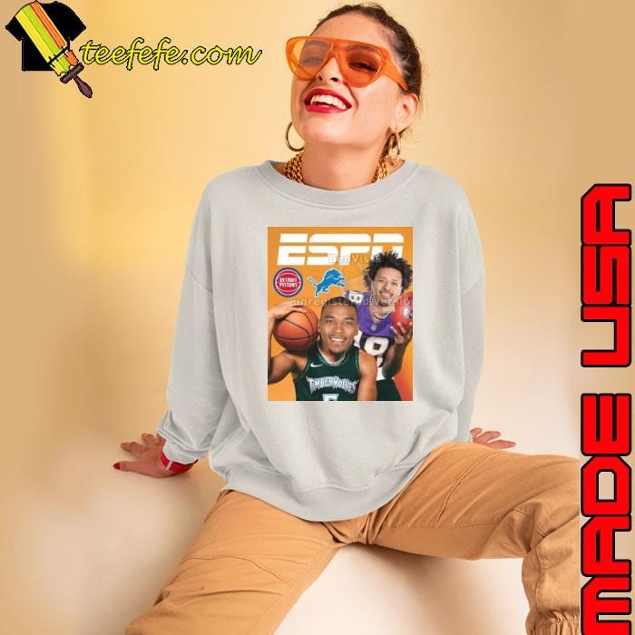 Cade Cunningham and Amon Ra St. Brown recreated the iconic Randy Moss Kevin Garnett 2024 Poster Sweatshirt