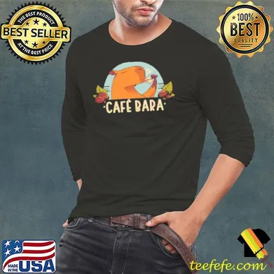 CafeBara Cute Coffee Capybara Shirt
