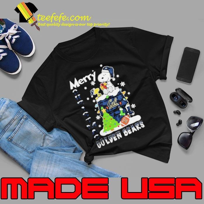 California Golden Bears Snoopy And Woodstock Merry Christmas Unisex