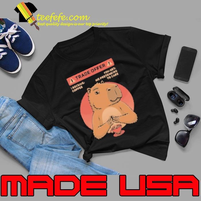 Capybara Coffee Trade Meme Fun Pet Unisex