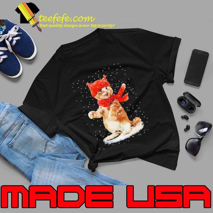 Cat Snow Dancing Christmas Unisex