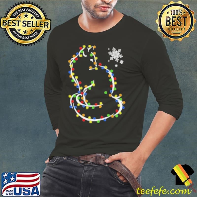Cat xmas animal line Shirt