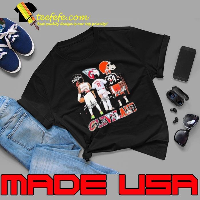 Cleveland Cavaliers Cleveland Browns Cleveland Guardians Signatures Shirt