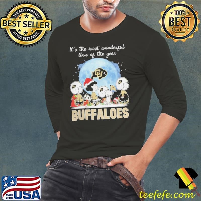 Colorado Buffaloes It The Most Wonderful Time Of The Year Peanut Characters Christmas Shirt