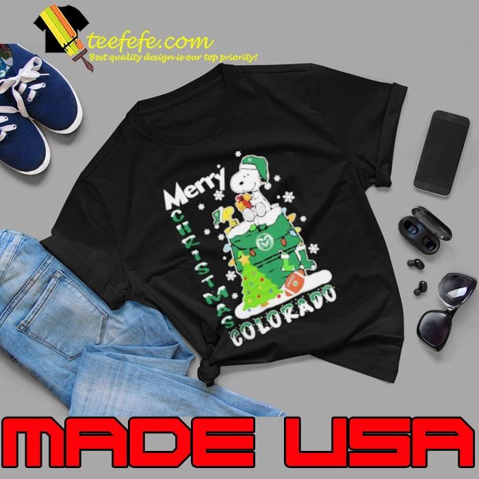 Colorado State Rams Snoopy And Woodstock Merry Christmas Unisex