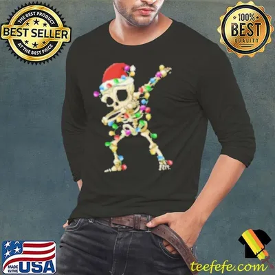 Dabbing Skeleton Christmas shirt