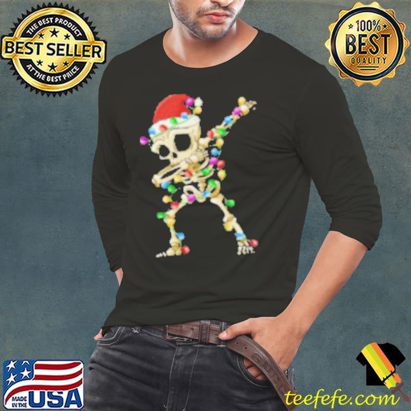 Dabbing Skeleton Christmas shirt