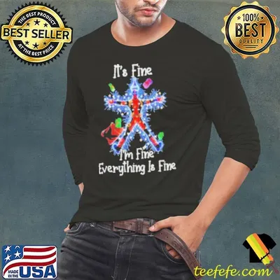 Deadpool Christmas It’s Fine I’m Fine Everything Is Fine Shirt