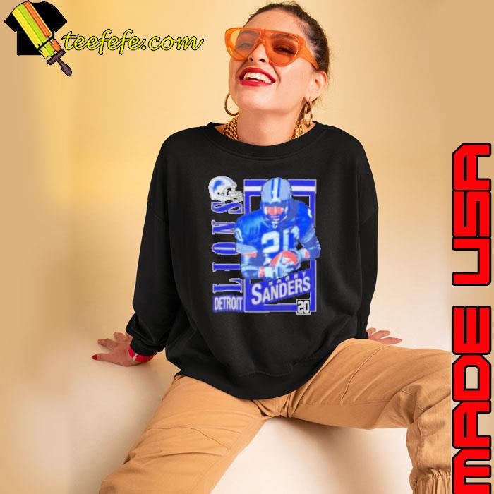 Detroit Lions Barry Sanders 20 running back vintage Sweatshirt