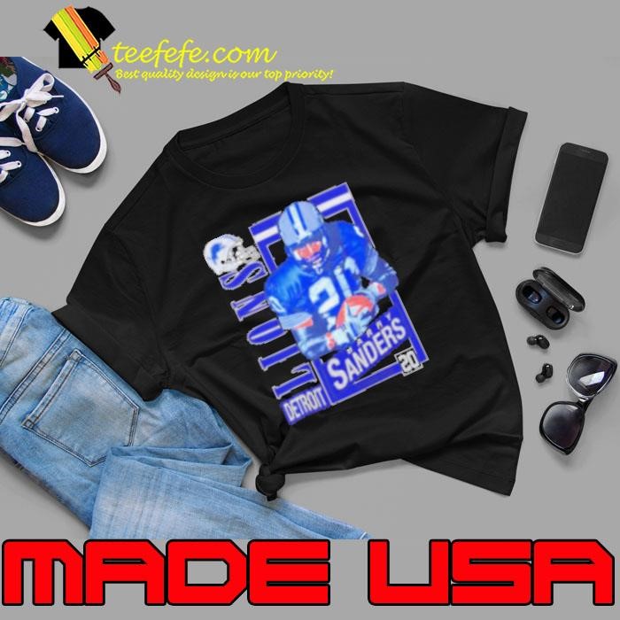 Detroit Lions Barry Sanders 20 running back vintage Unisex