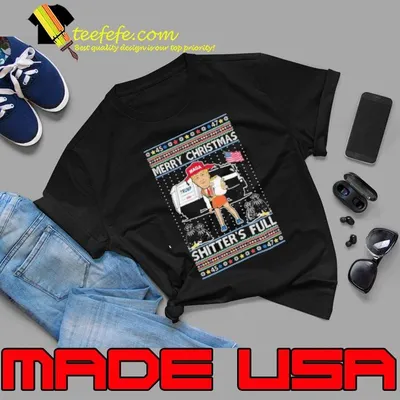 Donald Trump Merry Christmas Shitters Full Ugly Christmas shirt