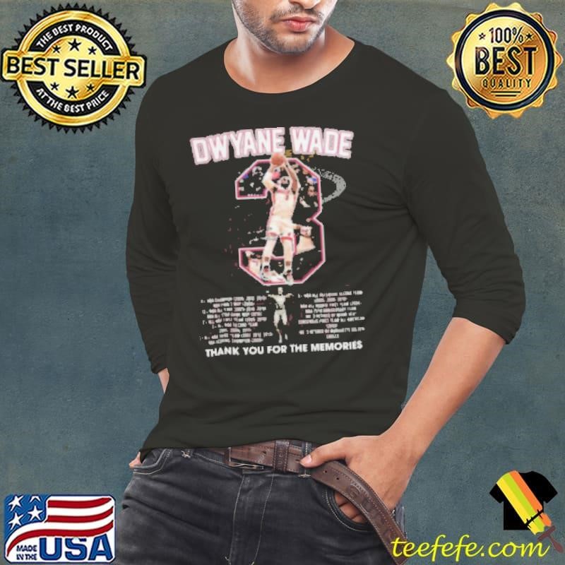 Dwyane Wade 3 Thank You For The Memories Shirt