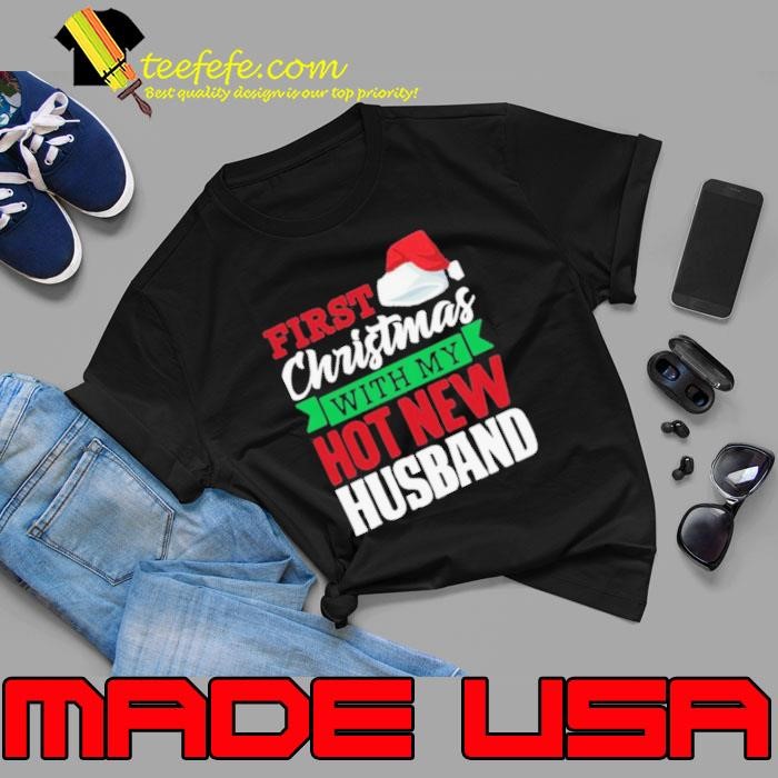First With My Hot New Hat Santa Christmas Unisex