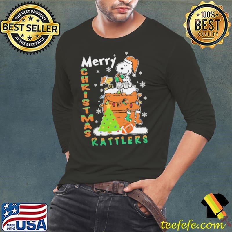 Florida A&M Rattlers Snoopy And Woodstock Merry Christmas Long Sleeve Tee