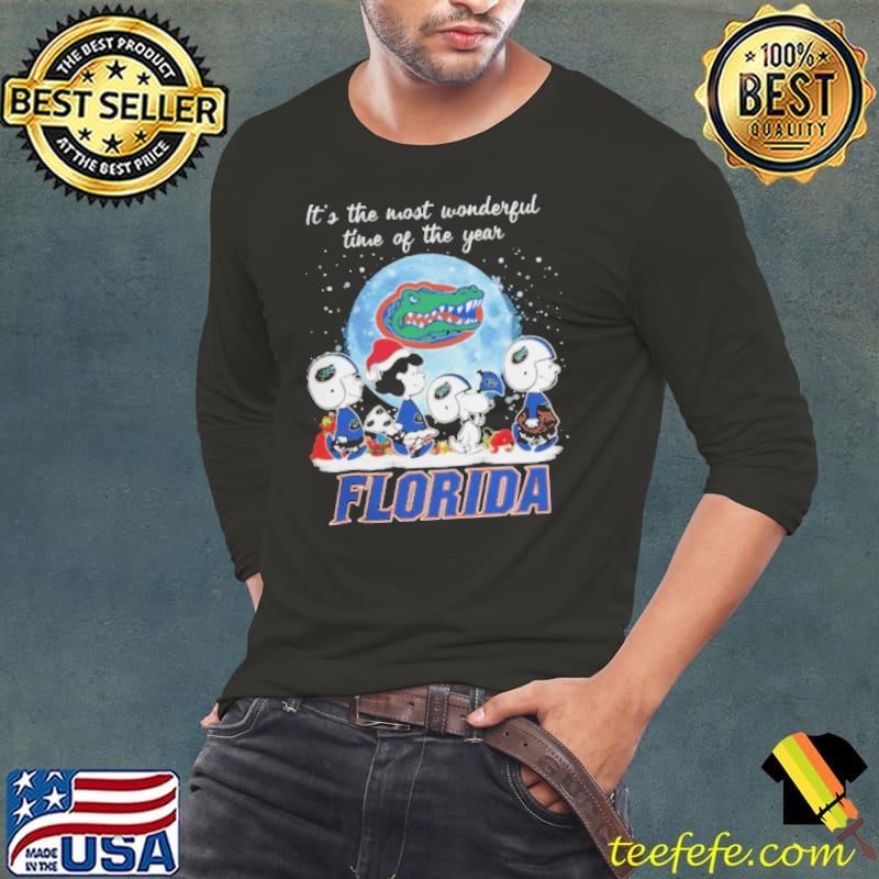 Florida Gators It The Most Wonderful Time Of The Year Peanut Characters Christmas Shirt