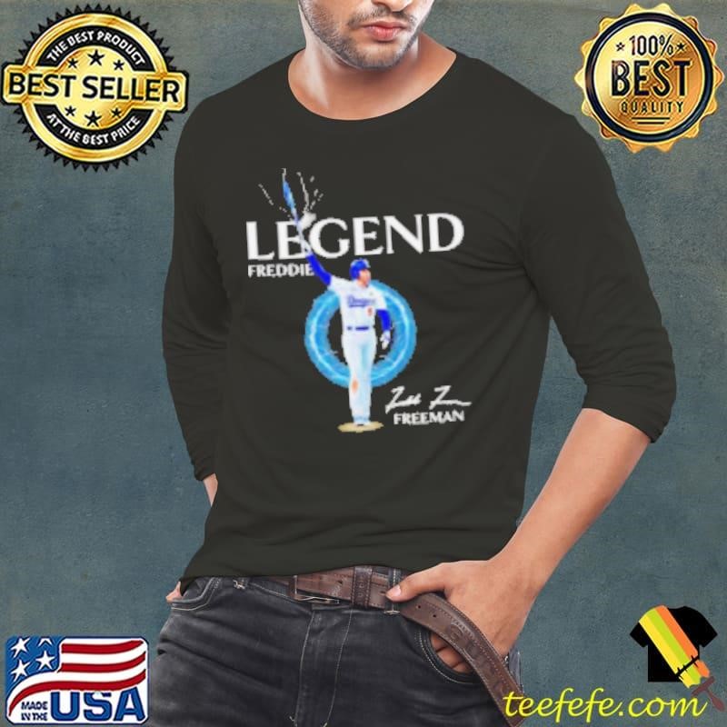 Freddie Freeman legend lightning signature Long Sleeve Tee
