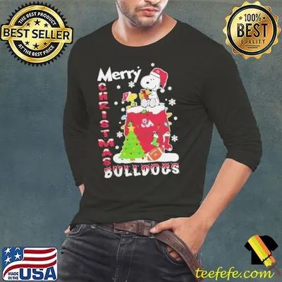 Fresno State Bulldogs Snoopy And Woodstock Merry Christmas Shirt