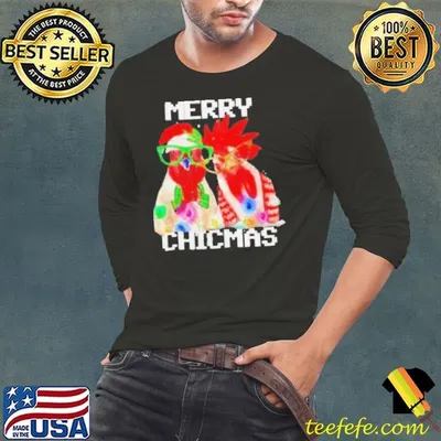 Funny Rooster Santa Merry Chicmas shirt