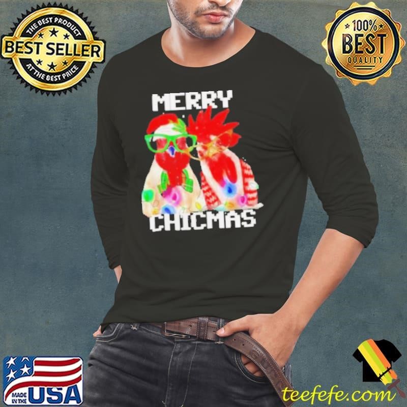 Funny Rooster Santa Merry Chicmas shirt