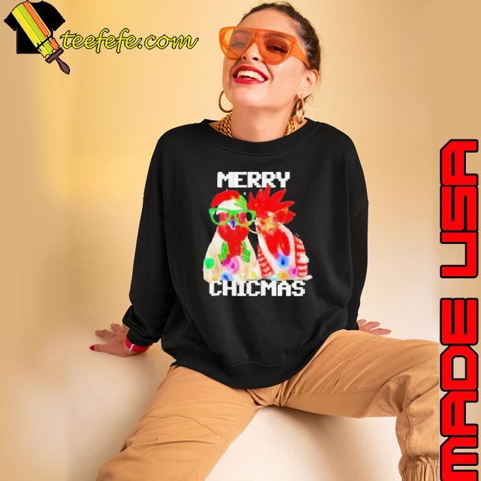Funny Rooster Santa Merry Chicmas Sweatshirt